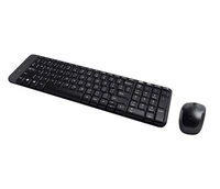 Tipkovnica + miš LOGITECH MK220, brezžični, črn (920-003168)