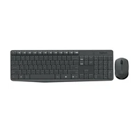 Tipkovnica + miš LOGITECH MK235, brezžično, črno (920-008031)
