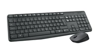 Tipkovnica + miš LOGITECH MK235, brezžično, črno (920-008031)