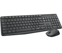 Tipkovnica + miš LOGITECH MK235, brezžično, črno (920-008031)