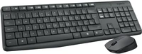 Tipkovnica + miš LOGITECH MK235, brezžično, črno (920-008031)