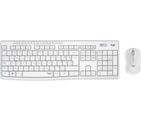 Tipkovnica + miš LOGITECH MK295, brezžični, bel (920-009824)