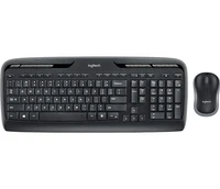Tipkovnica + miš LOGITECH MK330, brezžični, črn (920-003997)