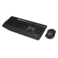 Tipkovnica + miš LOGITECH MK345, brezžični, črni (920-006489)