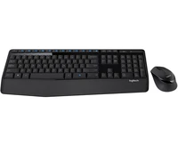 Tipkovnica + miš LOGITECH MK345, brezžični, črni (920-006489)