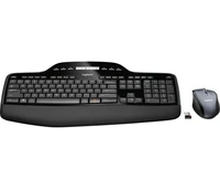 Tipkovnica + miš LOGITECH MK710, brezžični, črn (920-002440)