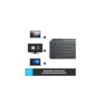 Tipkovnica LOGITECH MX Keys Mini, brezžična, siva (920-010498)