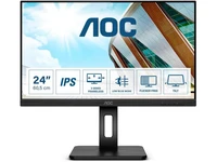 Monitor AOC 24P2Q, 23.8", IPS, FHD, 4ms, HDMI, DVI, DP, VGA, DVI, pivot