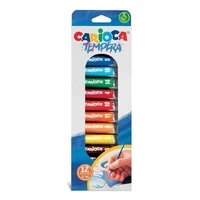 Barva tempera Carioca 12ml tube 12 kosov v kartonski škatli 40014