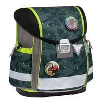 Šolska torba Belmil classy z zakrpami Green Splash 403-13/AG/PC-4