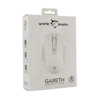 Miš WHITE SHARK GM-5009 GARETH, 6400 dpi, bel