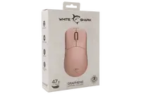 Miška WHITE SHARK GM-5014 GRAPHENE, 12400 DPI, roza