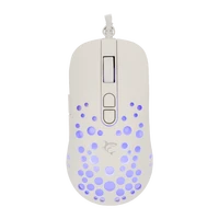 Miška WHITE SHARK GM-9004 TRISTAN-2, RGB, 12800 dpi, bel