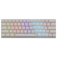 Tipkovnica WHITE SHARK GK-002211 WAKIZASHI, ZDA, RDEČA SW, bela