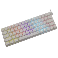 Tipkovnica WHITE SHARK GK-002211 WAKIZASHI, ZDA, RDEČA SW, bela
