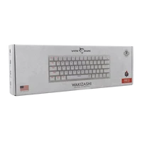 Tipkovnica WHITE SHARK GK-002211 WAKIZASHI, ZDA, RDEČA SW, bela