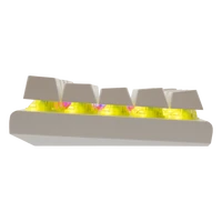 Tipkovnica WHITE SHARK GK-002221 WAKIZASHI, US, BLUE SW, bela
