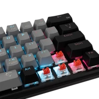 Tipkovnica WHITE SHARK GK-002711 WAKIZASHI, ZDA, RDEČA SW, sivo-črna