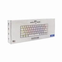 Tipkovnica WHITE SHARK GK-2022 SHINOBI, mehanska, US, AVI SW, bela