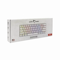Tipkovnica WHITE SHARK GK-2022 SHINOBI, mehanska, US, RED SW, bela