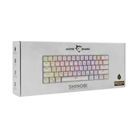 Tipkovnica WHITE SHARK GK-2022 SHINOBI, mehanična, US, BROWN SW, bela
