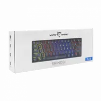 Tipkovnica WHITE SHARK GK-2022 SHINOBI, mehanska, HR, BLUE SW, črna
