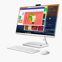 Namizno računalnik AiO LENOVO IdeaCentre AIO 3 27ALC6, 27" FHD, Ryzen 3 7330U, 8GB, 512GB SSD, DVD/RW, tipkovnica + miška, NoOS, belo