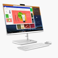 Namizno računalnik AiO LENOVO IdeaCentre AIO 3 27ALC6, 27" FHD, Ryzen 3 7330U, 8GB, 512GB SSD, DVD/RW, tipkovnica + miška, NoOS, belo