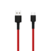 Kabel XIAOMI USB-C(m) na USB-A(m), 1m, pleten, rdeč