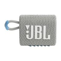 Bluetooth zvočnik JBL GO 3 ECO, bel (JBLGO3ECOWHT)