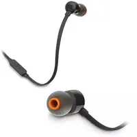 Slušalke JBL Tune 110, žične, In-ear, 3.5mm, mikrofon, črne (JBLT110BLK)