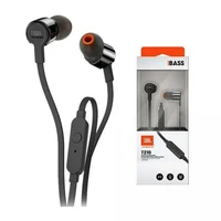 Ušesne slušalke JBL Tune 210, In-ear, mikrofon, 3.5mm, črne (JBLT210BLK)
