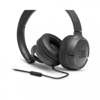 Slusalke JBL Tune 500, naglavne, mikrofon, 3.5mm, črne (JBLT500BLK)