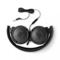 Slusalke JBL Tune 500, naglavne, mikrofon, 3.5mm, črne (JBLT500BLK)