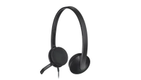 Slusalice za PC LOGITECH H340, USB, žične, stereo, črne (981-000475)