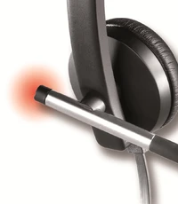 Slušalke za PC LOGITECH H650e, USB, žične, mono, črne (981-000514)