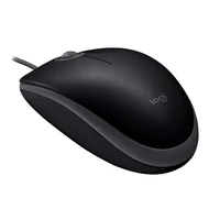 Miška LOGITECH B110 Silent, žična, črna (910-005508)