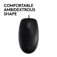 Miška LOGITECH B110 Silent, žična, črna (910-005508)