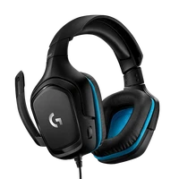 Slušalke + mikrofon LOGITECH G432, 7.1, črno-modre (981-000770)