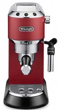 Kavni aparat DELONGHI Dedica EC685.R, 15 barov, espresso-pumpa, rdeča