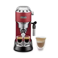 Kavni aparat DELONGHI Dedica EC685.R, 15 barov, espresso-pumpa, rdeča