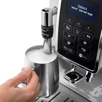 Kavni aparat DELONGHI Dinamica ECAM350.35.W, 15 barov, avtomatski, zaslon, bel