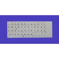 Oznake za tipkovnico, HR znaki, črna črka, bela podlaga, neprozorni