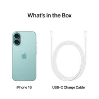 Mobilni telefon APPLE iPhone 16 128GB, 6.1", Teal (MYED3)