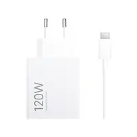 Polnilec za dom XIAOMI 120W HyperCharge Combo, USB, s kablom, bel