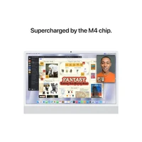 Namizni računalnik APPLE iMac 24" (2024) 4.5K M4 10C/10G 16GB/256GB, Srebrna, IT KB (MWUU3)