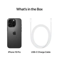 Mobilni telefon APPLE iPhone 16 Pro 128GB, 6.3", Črni titan (MYND3)