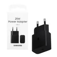 Domov prenjalnik SAMSUNG 25W, originalen, TYPE-C, brez kabla, črn (EP-T2510NBE)