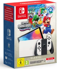 Igralna konzola NINTENDO Switch OLED White Joy-Con + Super Mario Wonder + 12mj