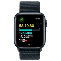 Pametni ura APPLE Watch SE 2023 40mm Črna, Črn Najlon Trak (MRE03QF/A)